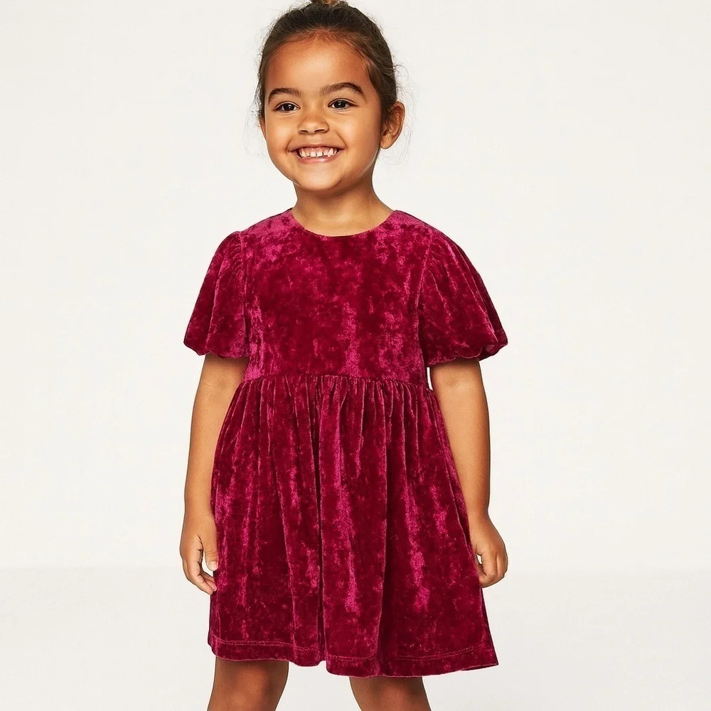 ZARA Kids | Burgundy | VELVET DRESS